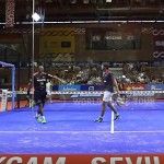 Godo Díaz y Lucho Capra, en acción en el Sevilla Open