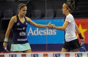 Patty Llaguno-Eli Amatriain, en acción en el Sevilla Open