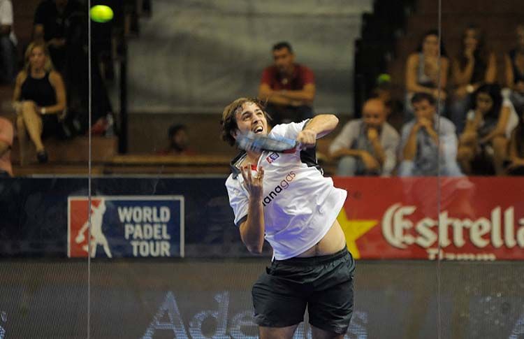 Lucho Capra, en acción en el Sevilla Open