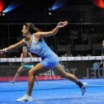 Marta Marrero, en acción en el Monte-Carlo Padel Master