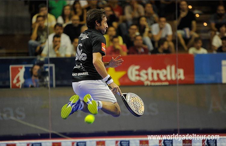 Maxi Grabiel, i aktion vid Sevilla Open
