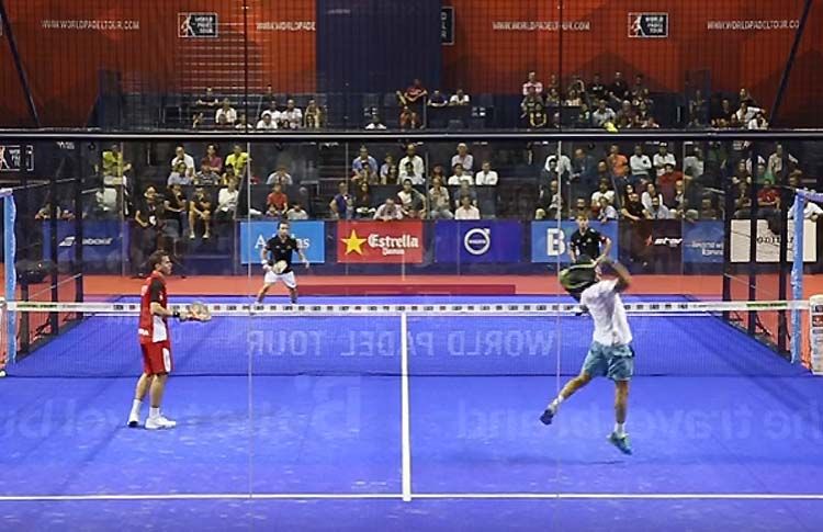 Paquito Navarro y Sanyo Gutiérrez, en acción en el Sevilla Open