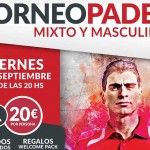 Cartel del Torneo de A Tope de Pádel en las pistas de Madrid Norte