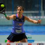 Cata Tenorio, en acción en el Zaragoza Open