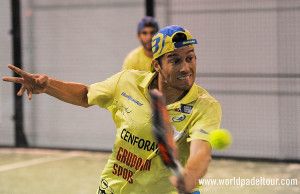 Chico Gomes, en action dans l'avant-match de A Coruña Open