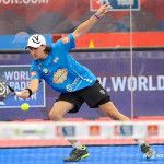 Fede Quiles, en acción en una prueba del Circuito World Pádel Tour