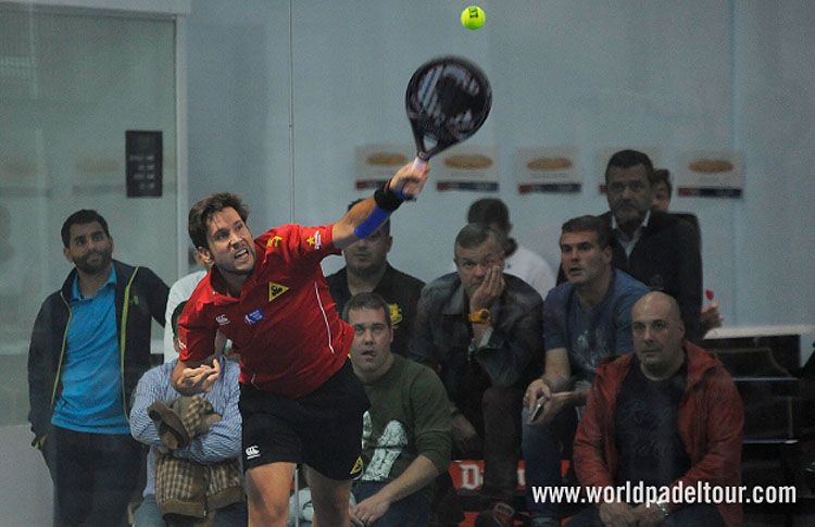 Nacho Gadea, en accion en el A Coruña Open