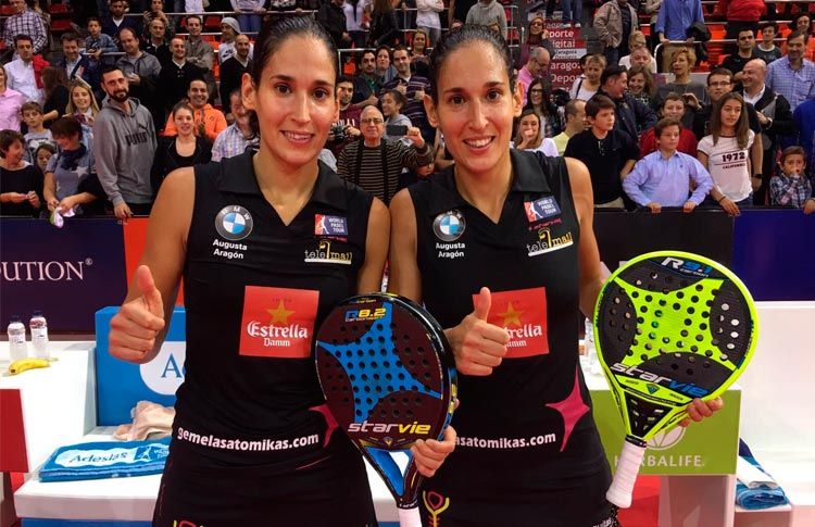 Mapi y Majo Sánchez Alayeto, en acción en el Zaragoza Open