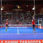 Fernando Belasteguín y Pablo Lima, en acción en el Zaragoza Open