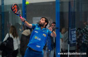 Antonio Luque, en acción en la Previa del Zaragoza Open