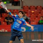 Franco Stupaczuk, en acción en el Zaragoza Open