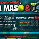 Plakat des Time2Pádel Turniers an den Hängen von La Masó
