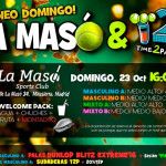 La Masó, listo para vibrar con un nuevo domingo en compañía de Time2Pádel Cartel del torneo de Time2Pádel en La Masó