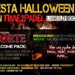 Cartel del torneo de Time2Pádel en las pistas de Pádel Norte