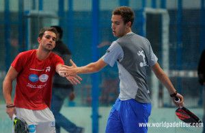Marc Quílez and Adrià Mercadal, in action in the Pre-Preview of Zaragoza Open