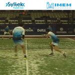 Fernando Belasteguín-Sanyo Gutiérrez, en acción en el XIIIº Campeonato del Mundo de Pádel