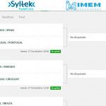 XIIIº Mundial por Selecciones Nacionales: Orden de Juego de cuartos de final Cuartos de final del torneo por Selecciones Nacionales del XIIIº Campeonato del Mundo de Pádel