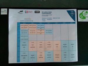 Cuartos de final del torneo por Selecciones Nacionales del XIIIº Campeonato del Mundo de Pádel