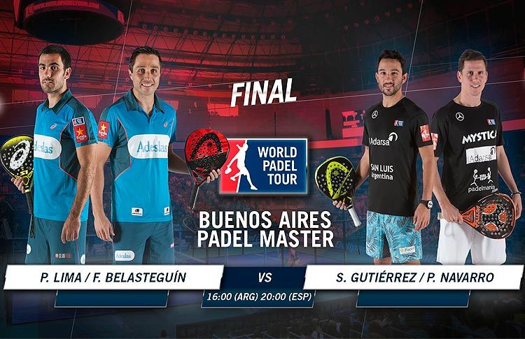 Fernando Belasteguín y Pablo Lima se medirán a Paquito Navarro y Sanyo Gutiérrez en la final del Buenos Aires Pádel Máster