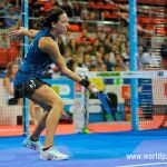 Marta Marrero, en acción en el Zaragoza Open (World Pádel Tour)