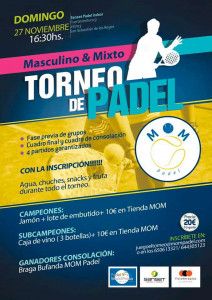 Poster del torneo MAD Pádel in Sanset Paddle Indoor