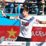 Franco Stupaczuk, en acción en el Buenos Aires Pádel Máster