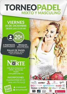 Cartel del Torneo de A Tope de Pádel en Pádel Norte