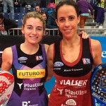 Marta Marrero-Alejandra Salazar, en acción en el Estrella Damm Másters Finals