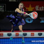 Alejandra Salazar, en acción en el Estrella Damm Másters Finals