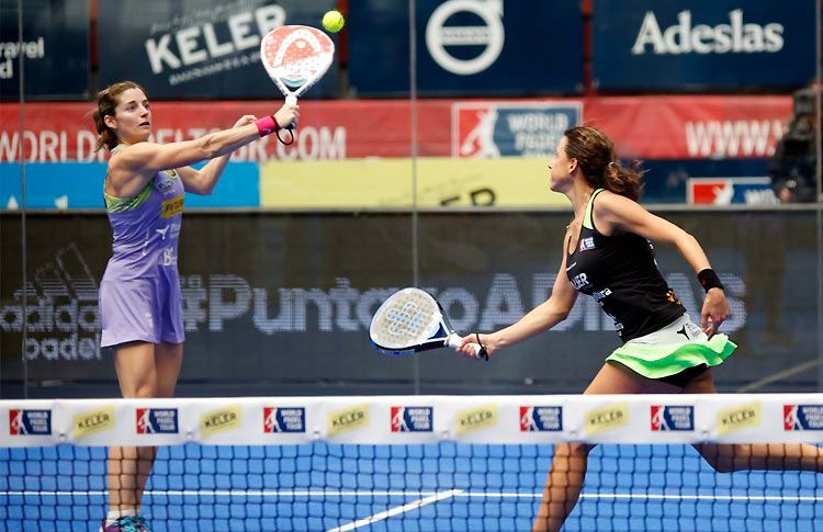 Alejandra Salazar y Marta Marrero, en acción en el Keler Euskadi Open