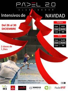 Navidad y Pádel, combinación perfecta en los Intensivos de Pádel 2.0