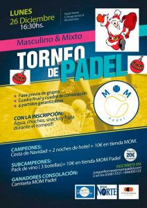 Poster of the MOM Paddle Tournament in Pádel Norte