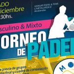 Cartel del próximo torneo de MOM Pádel