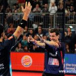 Paquito Navarro y Sanyo Gutiérrez, en acción en el Estrella Damm Másters Finals