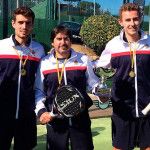 Cristian Gutiérrez, Marc Quílez y Tonet Sans, jugadores de Siux en el Campeonato de Cataluña por Equipos