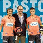 Fabrice Pastor, insieme a Fernando Belasteguín e Pablo Lima nella Final Round 3 della Fabrice Pastor Cup