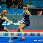 Alejandra Salazar-Marta Marrero, en acción en el Santander Open 2017