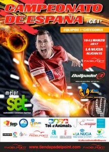 Poster van het Spaanse kampioenschap voor teams van de 1e categorie