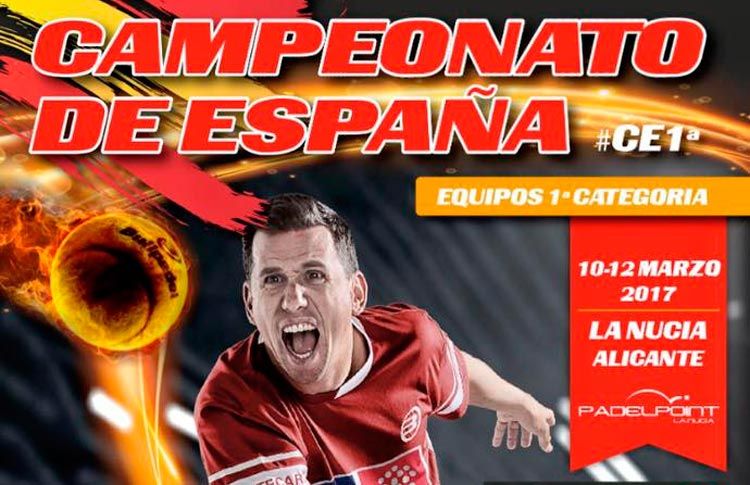 Affisch för det spanska mästerskapet för lag i 1:a kategori