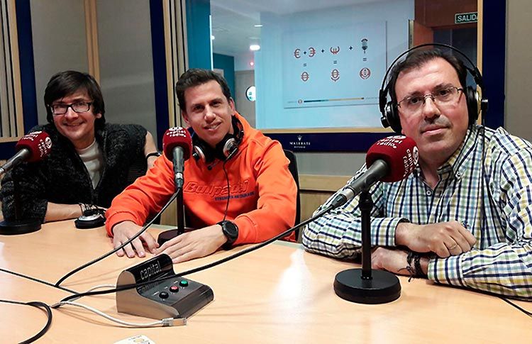Paquito Navarro, con la squadra di 'Esto es Pádel'