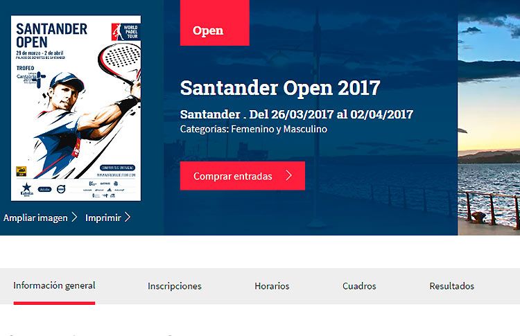 El Santander Open, listo para vivir sus primeros partidos