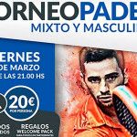 Cartel del Torneo de A Tope de Pádel en las pistas de Pádel Norte