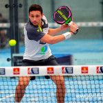 Lucas Campagnolo, en acción en el Santander Open 2017