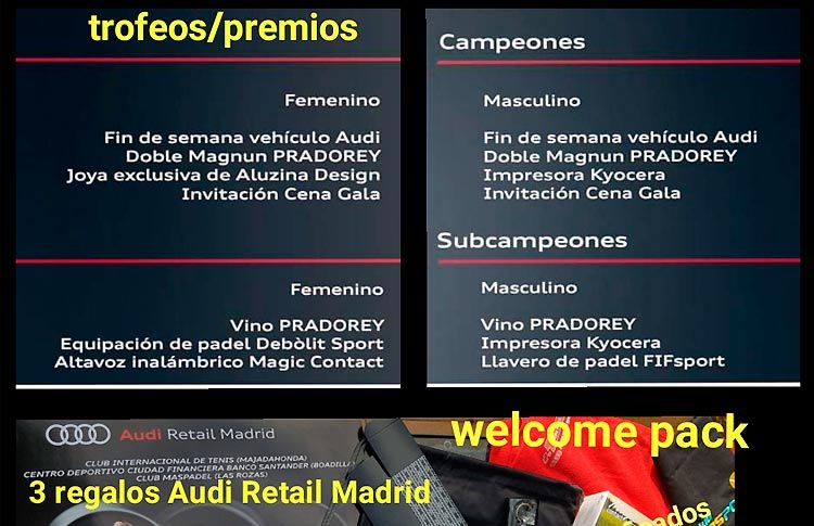 De grands prix et beaucoup d'incitations à ne pas manquer la deuxième Audi Retail League Madrid