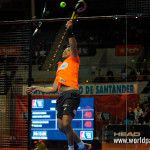 Pablo Lima, en acción en el Santander Open 2017