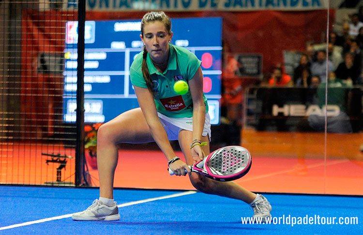 Marta Ortega, i aktion vid Santander Open 2017