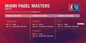 GOL wird das Finale des Miami Padel Masters herausgeben