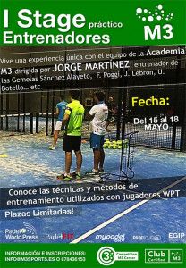 Cartel del I Stage para Entrenadores organizado por M3