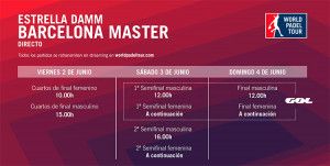 GOL cubrirá las semifinales y las finales del Estrella Damm Barcelona Máster 2017