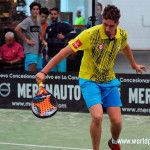 Peter San Román, en acción en el A Coruña Open 2017